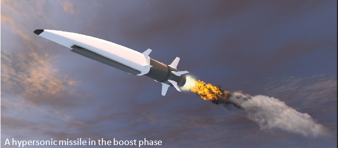 A hypersonic missile in the boost phase. iSTOCK