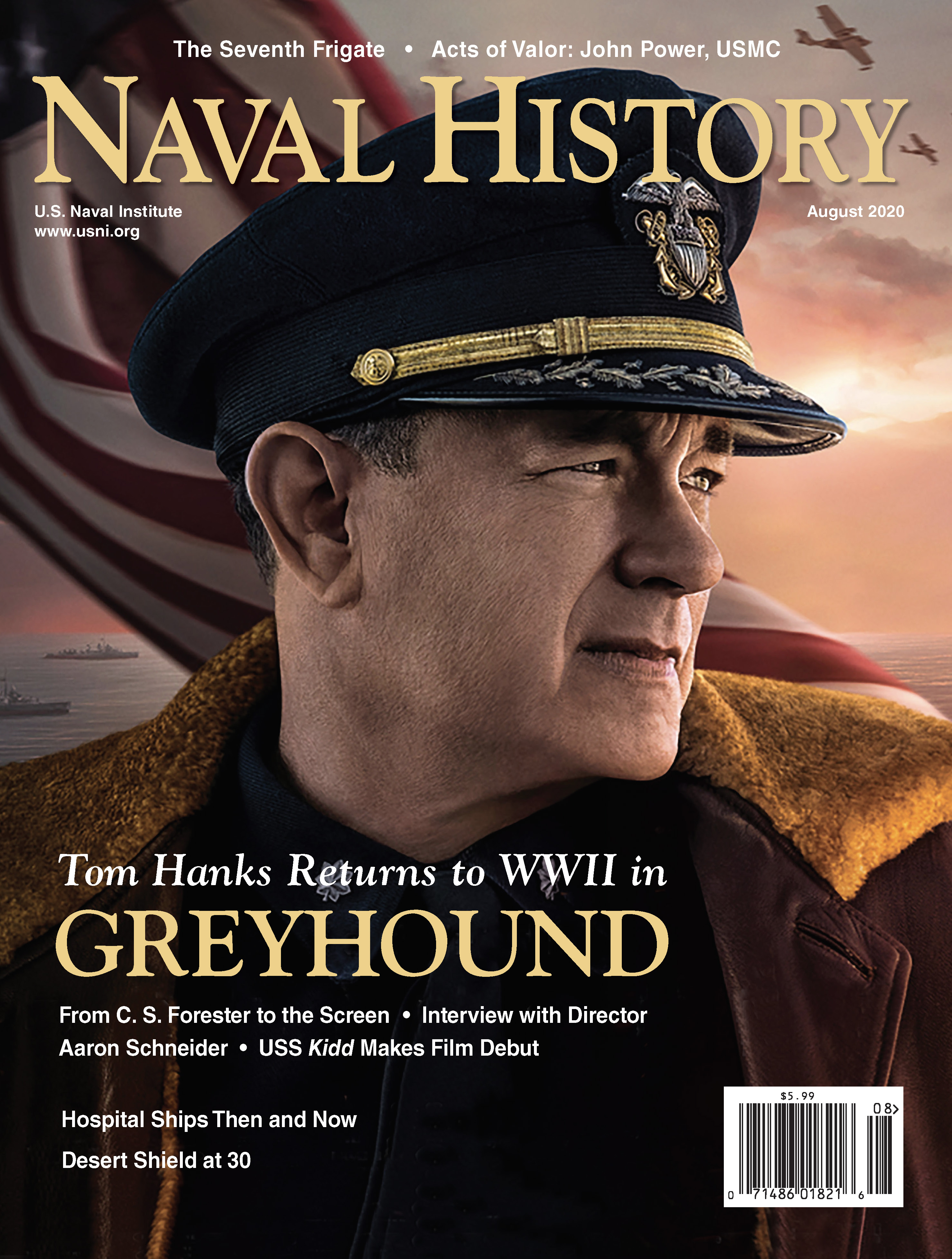 Naval History Cover August 2020