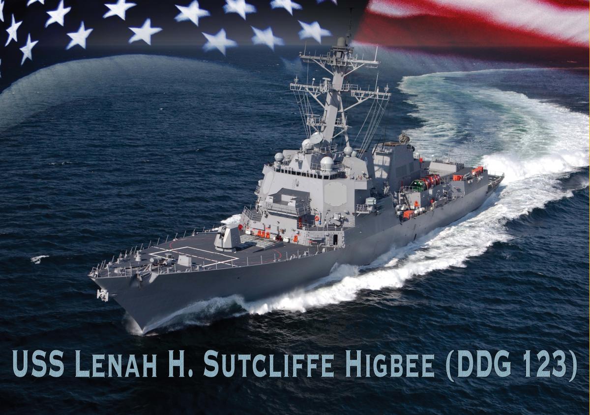 Concept art of the USS Higbee (DDG-123)