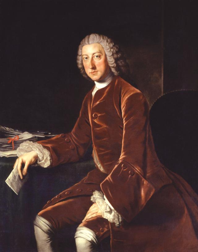 Full-length portrait painting of William Pitt