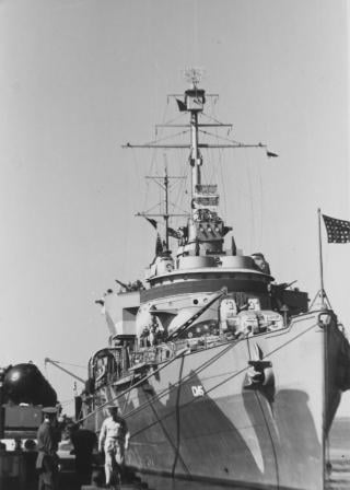 The USS Terror (CM-5) in 1942. 