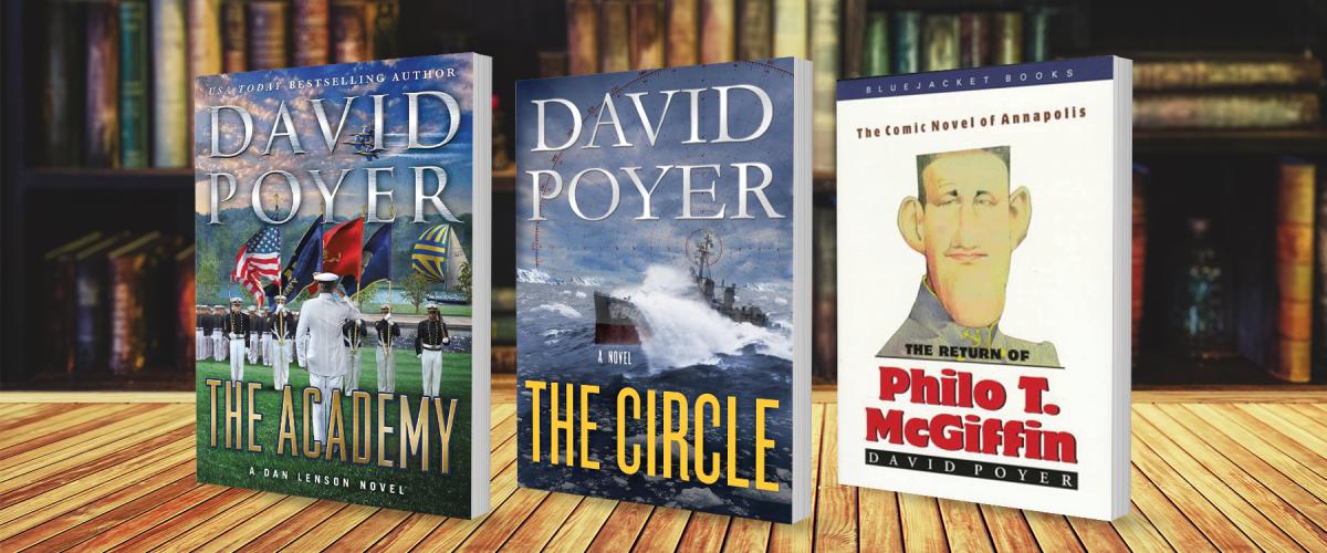 Three of the David Poyer books. 