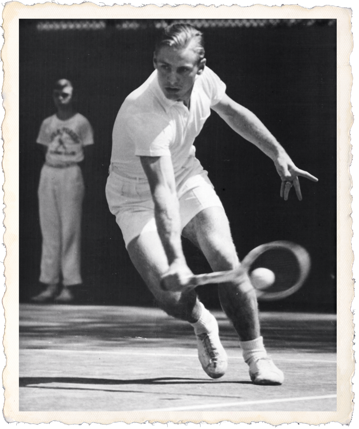 Joe Hunt playing tennis
