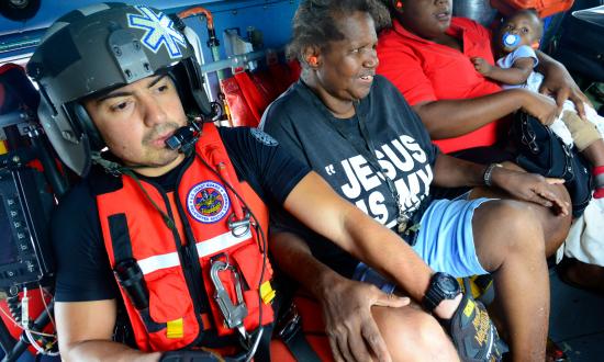 Many of the Coast Guard’s missions, including search-and-rescue missions during natural disasters such as Hurricane Harvey in 2017, are high stress and force members to confront dangerous conditions and loss of human life.