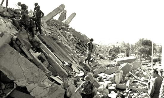 October 1983: The U.S. Marine Corps’ Battalion Landing Team headquarters at the Beirut International Airport has been reduced to a rockpile after a gargantuan explosion triggered by a suicide-crashed 19-ton truck laden with high explosives. It is the deadliest day for the Corps since World War II.