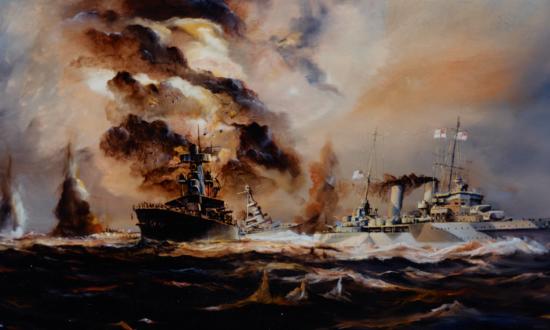 Battle of Java Sea Painting