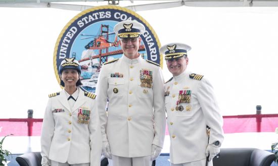Coast Guard commanders and captains completing fellowships and senior service schools should be screened for part-time work with a strategic studies group before moving on to demanding command positions.