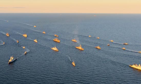 U.S. Navy ships participate in Basic Operations 2023 in the Baltic Sea.