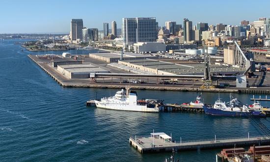 The Port of San Diego, California. 