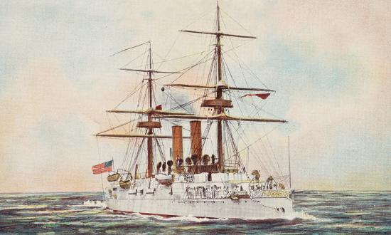 Between 1885 and 1889, the Navy commissioned four new steel ships, including the protected cruiser Atlanta, which operated in a “Squadron of Evolution.”