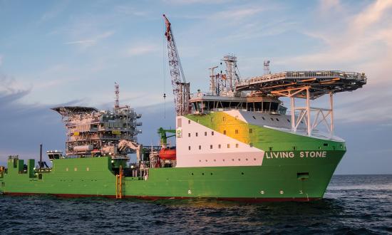 The cable laying vessel Living Stone in 2018