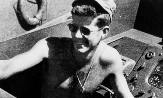 Lieutenant Kennedy on board PT-109