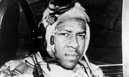Ensign Jesse Brown in the cockpit of an Vought F4U-Corsair fighter, circa 1950. Naval aviation has made slow progress with increasing diversity since Brown’s time.  