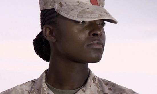 A woman Marine