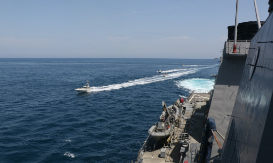  Iranian Islamic Revolutionary Guard Corps Navy (IRGCN) vessels conducted unsafe and unprofessional actions against the guided-missile destroyer USS Paul Hamilton (DDG-60) in April