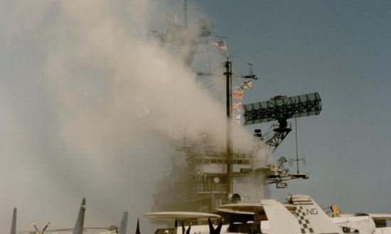 USS Ranger Fire