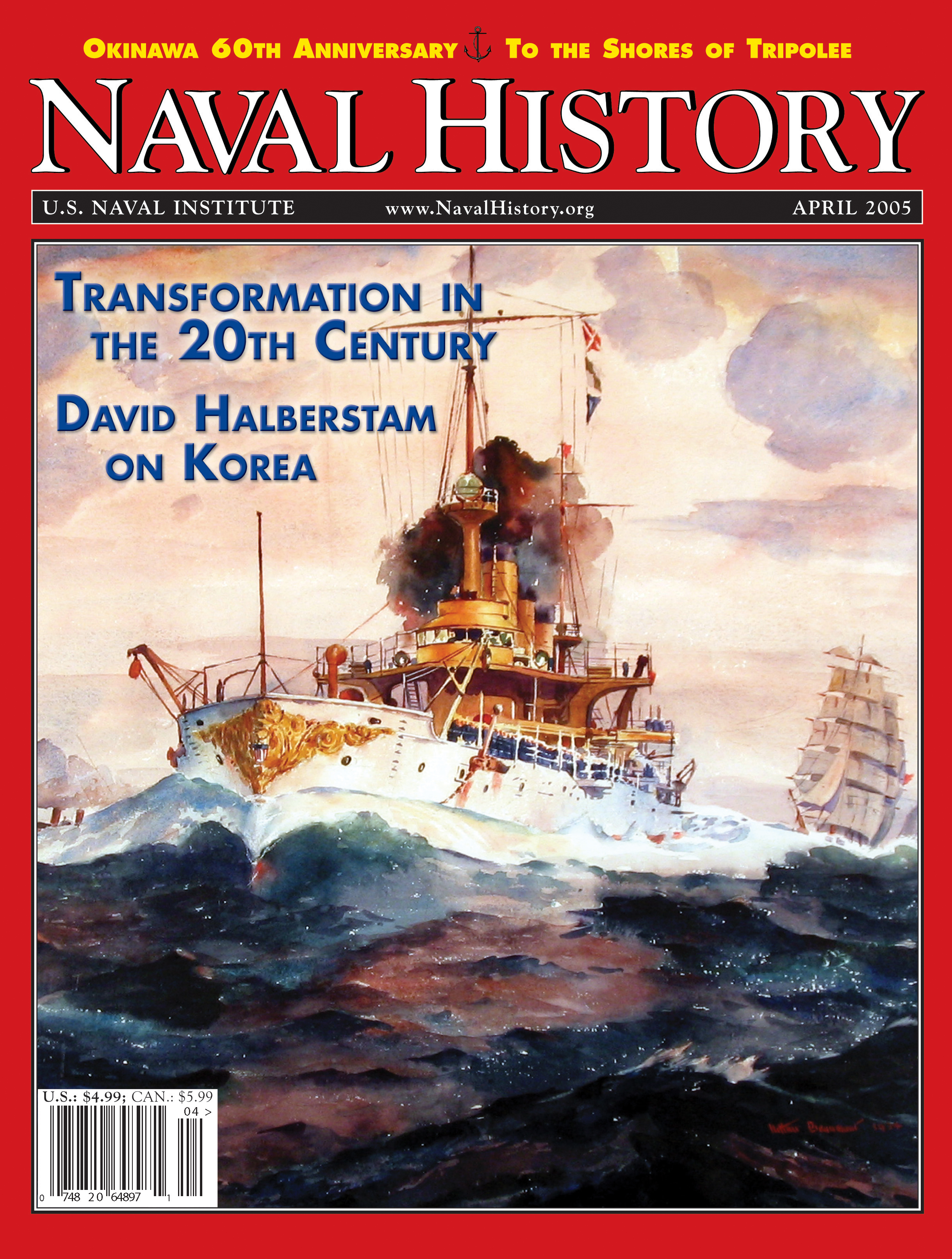 Naval History Magazine April 2005 Cover