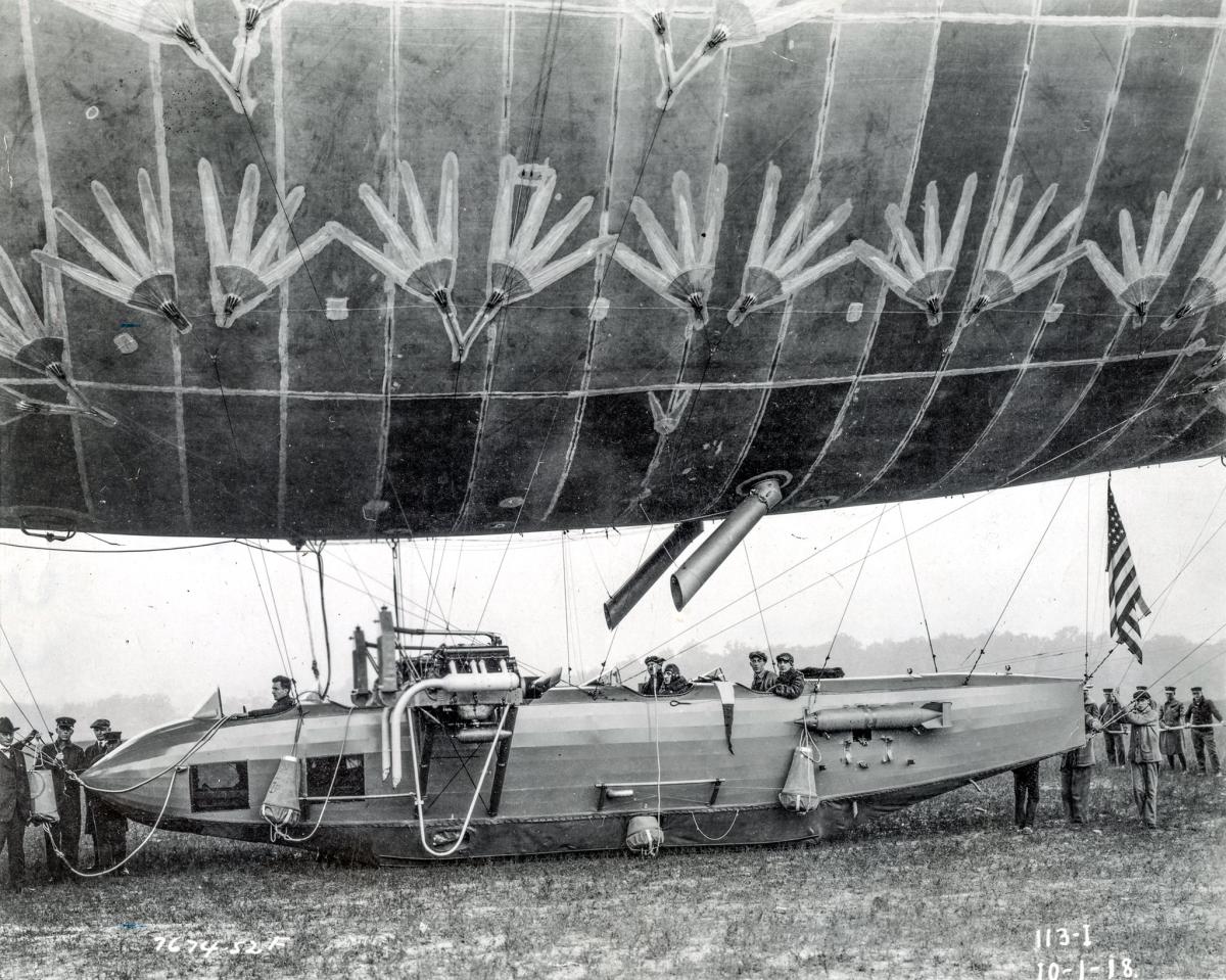 Crew of a C-Type aircraft poses with the vessel.