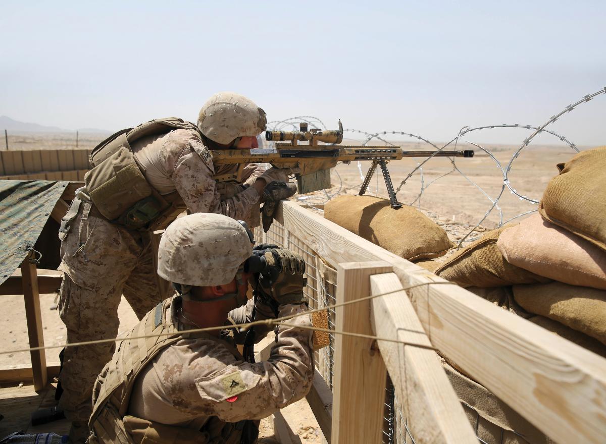 Marines man security positions during a mission in Helmand province, Afghanistan. Being a good leader means knowing when to hold the line and follow orders, and when to speak up about potential shortfalls.