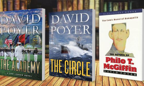 Three of the David Poyer books. 